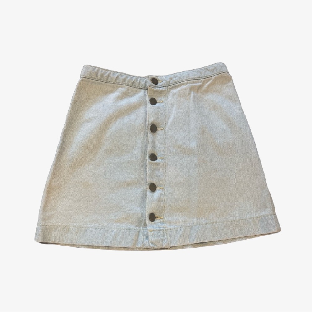 American Apparel Denim A-Line Mini Skirt